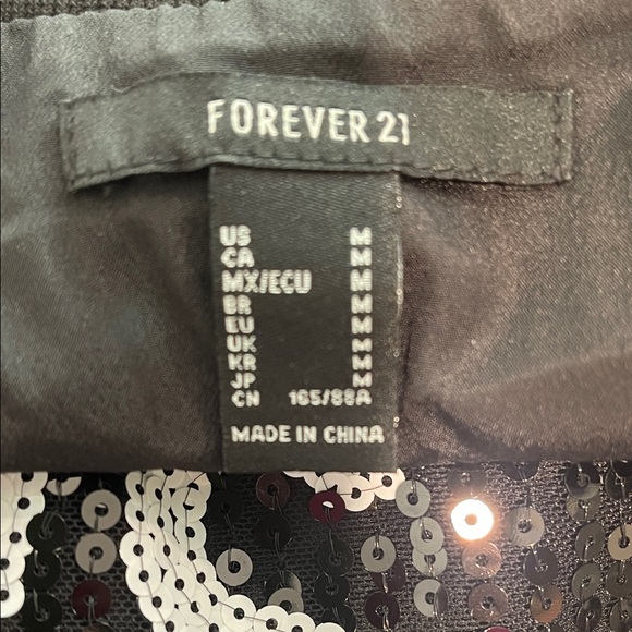 NWOT Forever 21 Black Sequin 'It's My Birthday' Dress - Picture 5 of 5